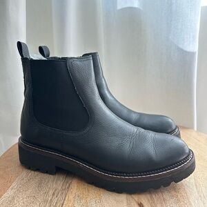 Caslon Black Leather Chelsea Boots